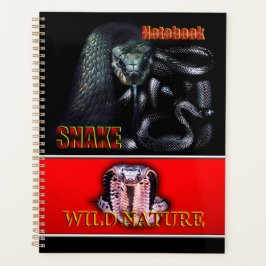 WILD NATUUR - zwart SNAKE design collectie Planner