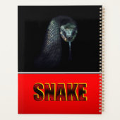 WILD NATUUR - zwart SNAKE design collectie Planner (Achterkant)