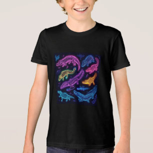 Wild Neon Gator T-Shirts - Vet, Funky en Fierce