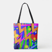 Wild Neon Memories Tote Bag (Achterkant)