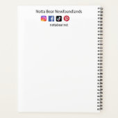 Wild Newf-haar, het kan me niet schelen Planner (Achterkant)