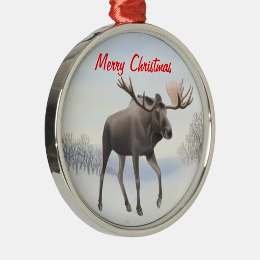 Wild Northern Moose  Ornament (Rechts)
