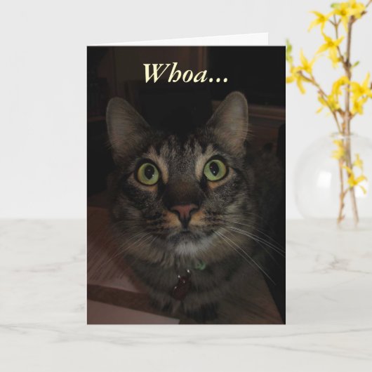 Wild Nose Hairs Verjaardag Kaart (Gele Bloem)