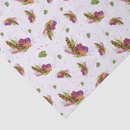 Wild Oerwoud Bloom Tissue Paper Tissuepapier (Detail)