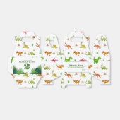 Wild Oerwoud Dinosaurus Adventure Kids Verjaardag Bedankdoosjes (Uitgevouwen)