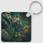 Wild Oerwoud Jaguar Sleutelhanger (Achterkant)