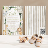 Wild Oerwoud Krans Safari Dieren Boy Baby shower Kaart