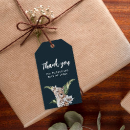 Wild Oerwoud Leopard Adult Verjaardagsfeest Cadeaulabel