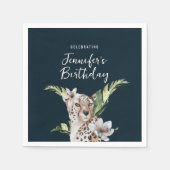 Wild Oerwoud Leopard Adult Verjaardagsfeest Servet (Voorkant)