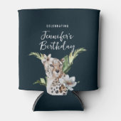 Wild Oerwoud Leopard Animal Birthday Blikjeskoeler (Voorkant)
