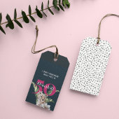 Wild Oerwoud Leopard Roze 50ste Verjaardag Grappig Cadeaulabel