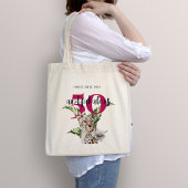 Wild Oerwoud Leopard Roze 50ste Verjaardag Grappig Tote Bag