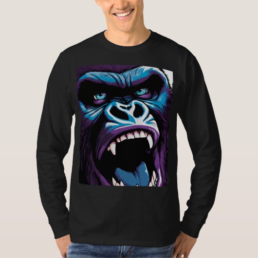 Wild Oerwoud Monkey design T-shirt (Voorkant)