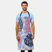 Wild oerwoud naadloos patroon, achtergrond met han schort (Gedragen)