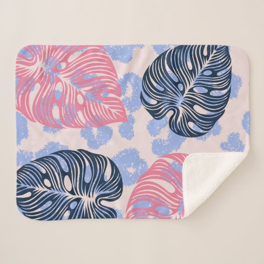 Wild oerwoud naadloos patroon, achtergrond met han sherpa deken (Voorkant (horizontaal))