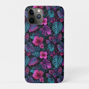 "Wild Oerwoud" naadloos patroon met Neon Hibiscus Case-Mate iPhone Case