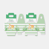 Wild Oerwoud Safari 1e Verjaardagsfeestje Groen Bedankdoosjes (Uitgevouwen)