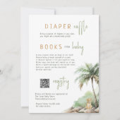 Wild Oerwoud Safari | Alles in één Baby shower Kaart (Achterkant)