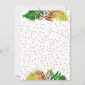 Wild Oerwoud Safari Baby Dieren Groen Verjaardag Kaart (Achterkant)