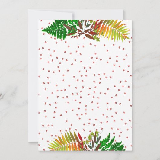 Wild Oerwoud Safari Baby Dieren Groen Verjaardag Kaart (Achterkant)