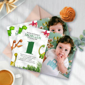 Wild Oerwoud Safari Boys Dinosaurus 1e Verjaardag  Kaart