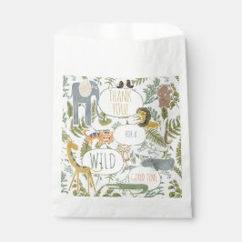 Wild Oerwoud Safari Dieren Botanisch Baby shower Bedankzakje