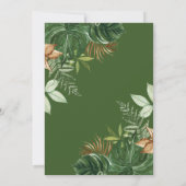 Wild Oerwoud Safari Feestdieren Jongensverjaardag Bedankkaart (Achterkant)