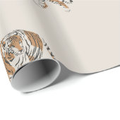 wild oerwoud tijger safari verpakkingspapier cadeaupapier (Rol Hoek)