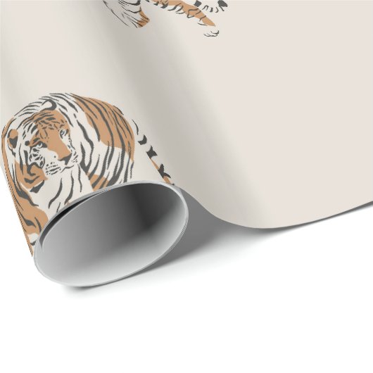 wild oerwoud tijger safari verpakkingspapier cadeaupapier (Rol Hoek)