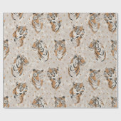 wild oerwoud tijger safari verpakkingspapier cadeaupapier (Vlak)