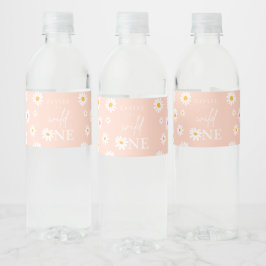 Wild One 1e verjaardag Bohemian Groovy Decor Waterfles Etiket