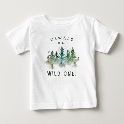 Wild One 1e verjaardag bosland waterverf (Voorkant)
