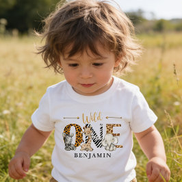 Wild One 1e Verjaardag Jungle Baby T-Shirt