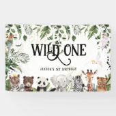 Wild One 1e Verjaardag | Koning van Dingen Welkom Spandoek (Horizontaal)