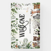 Wild One 1e Verjaardag | Koning van Dingen Welkom Spandoek (Verticaal)