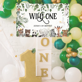 Wild One 1e Verjaardag | Koning van Dingen Welkom Spandoek