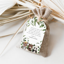 Wild One 1e verjaardag party bedankt Cadeaulabel