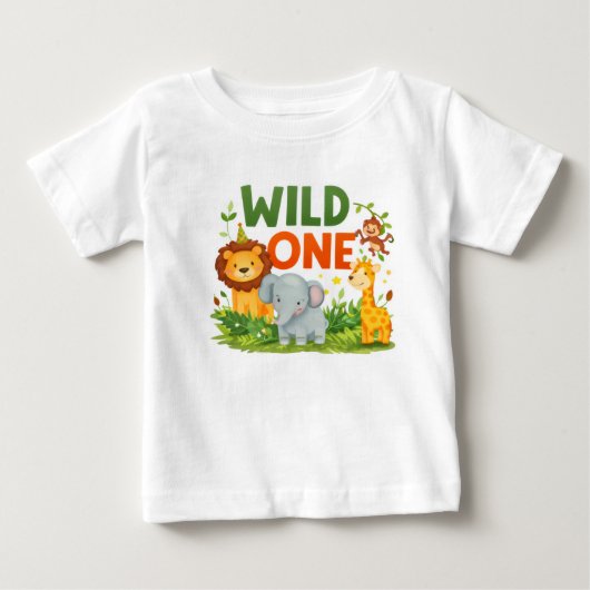 Wild One 1e Verjaardag Peuter T-Shirt (Voorkant)