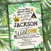 Wild ONE 1e Verjaardag Uitnodiging Boy Wild Things