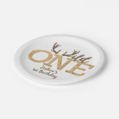 Wild One 1e verjaardagsfeestje Papieren Bordje (Gekanteld)