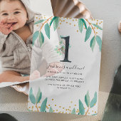 Wild One 1e verjaardagsfeestje Vellum Uitnodigingen