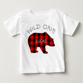 Wild One 1st Birthday Beer Lumberjack Plaid