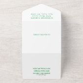 Wild One 1st Birthday Boy Rustic Animal Waterverf All In One Uitnodiging (Buitenkant)