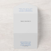 Wild One 1st Birthday Boy Rustic Animal Waterverf All In One Uitnodiging (Buitenkant)