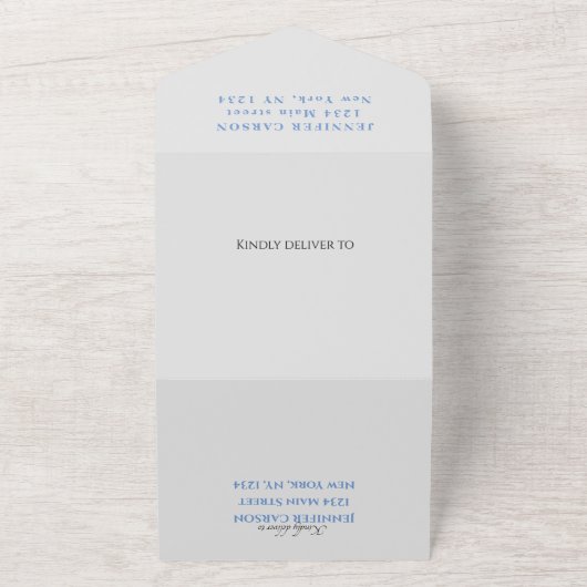 Wild One 1st Birthday Boy Rustic Animal Waterverf All In One Uitnodiging (Buitenkant)