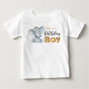 Wild One 1st Birthday Elephant Baby T-Shirt