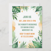 Wild One 1st Birthday Invitation Kaart - Mia (Achterkant)