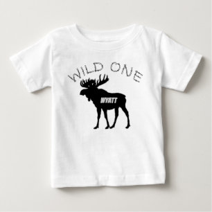Wild One 1st Birthday Moose Forest Creatures