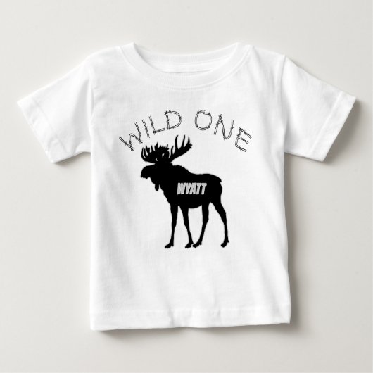 Wild One 1st Birthday Moose Forest Creatures (Voorkant)