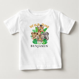 Wild One 1st Birthday Oerwoud Baby T-shirt